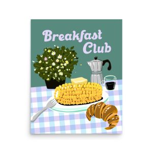 Breakfast Club Sage Matte Poster